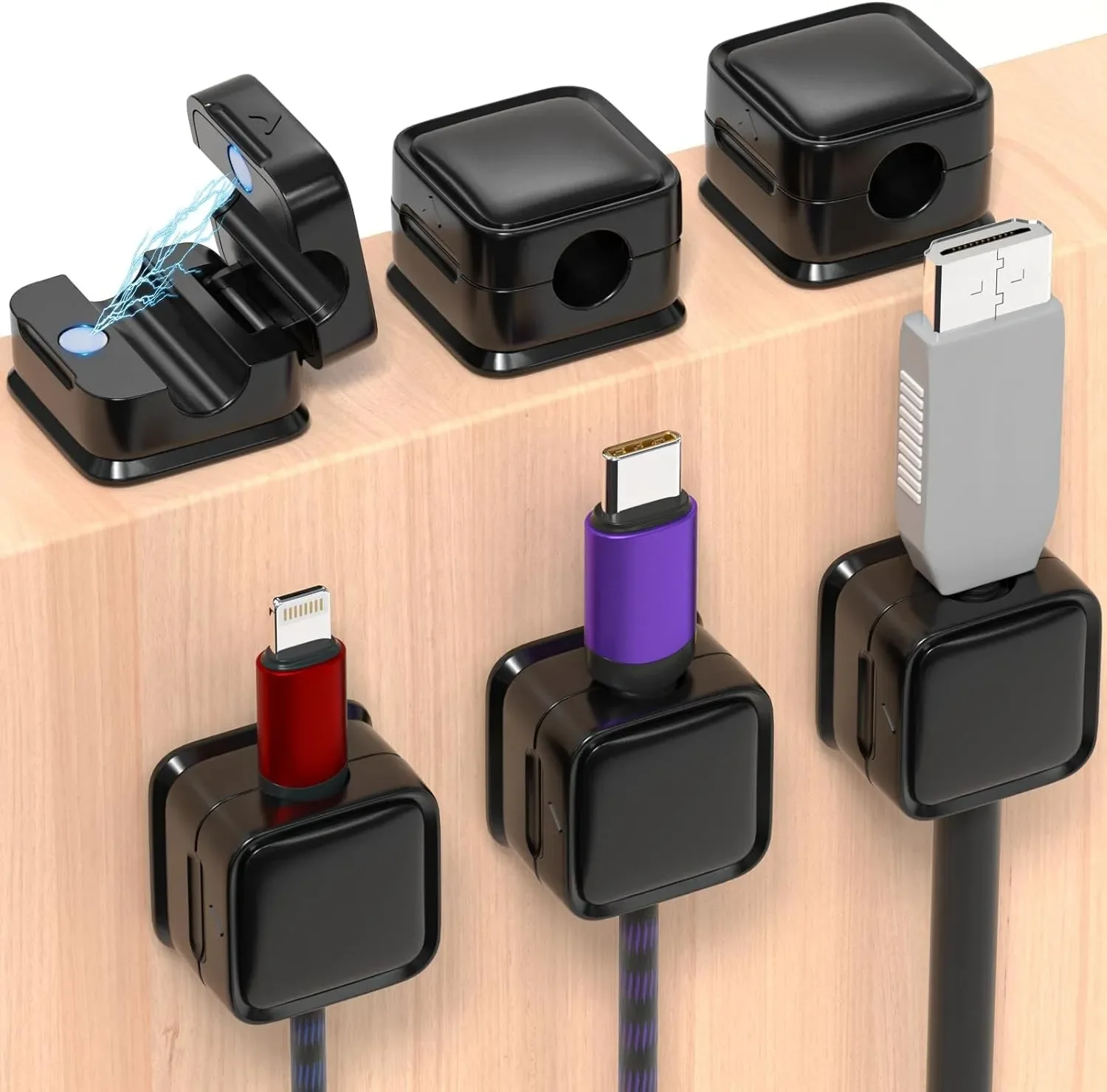 Car Cable Organizer - Mini Cable Organizer Holder Magnetic Cable