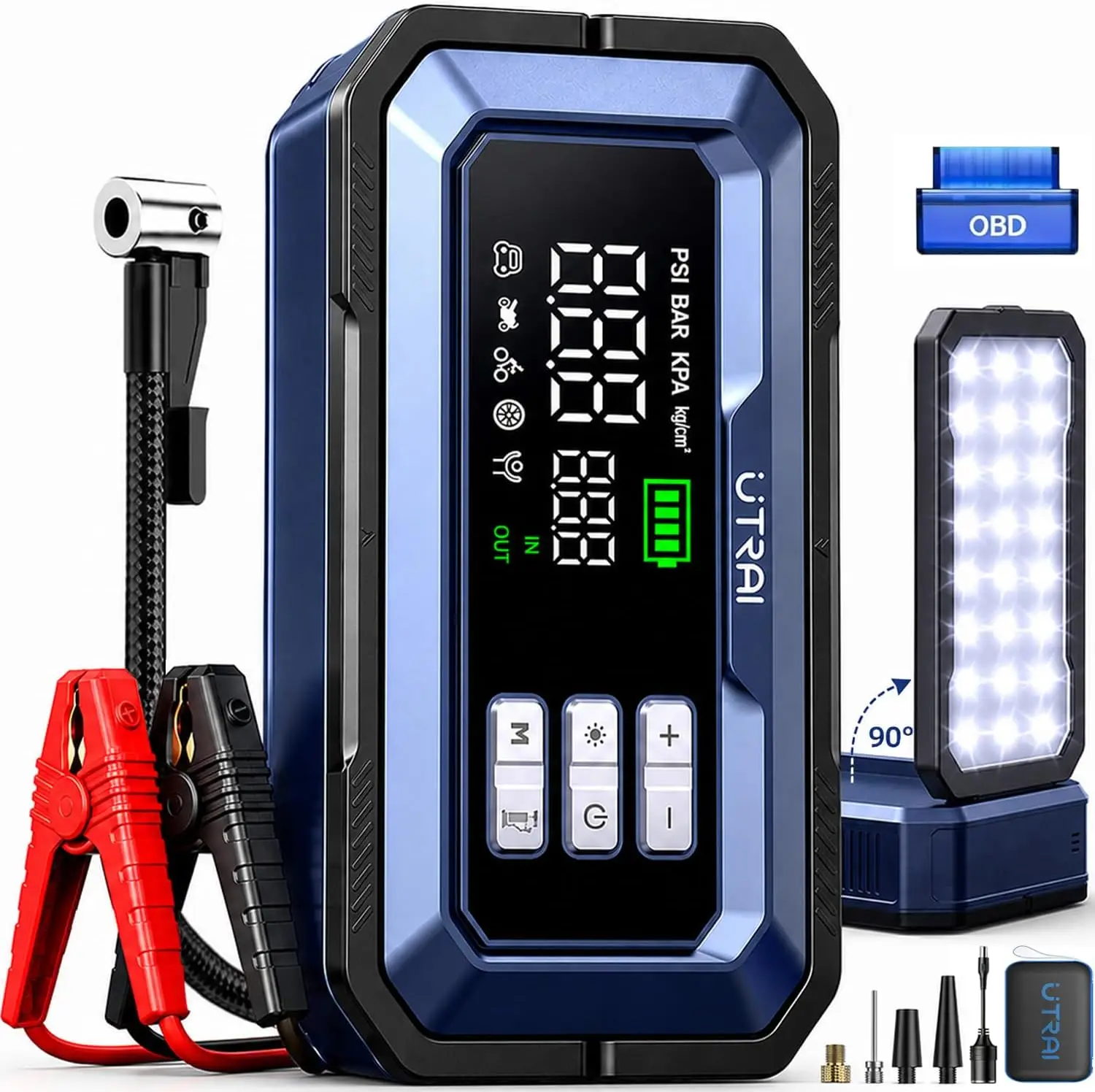 Jump Starter with Air Compress - огляд і ціна Portable Jump Starter