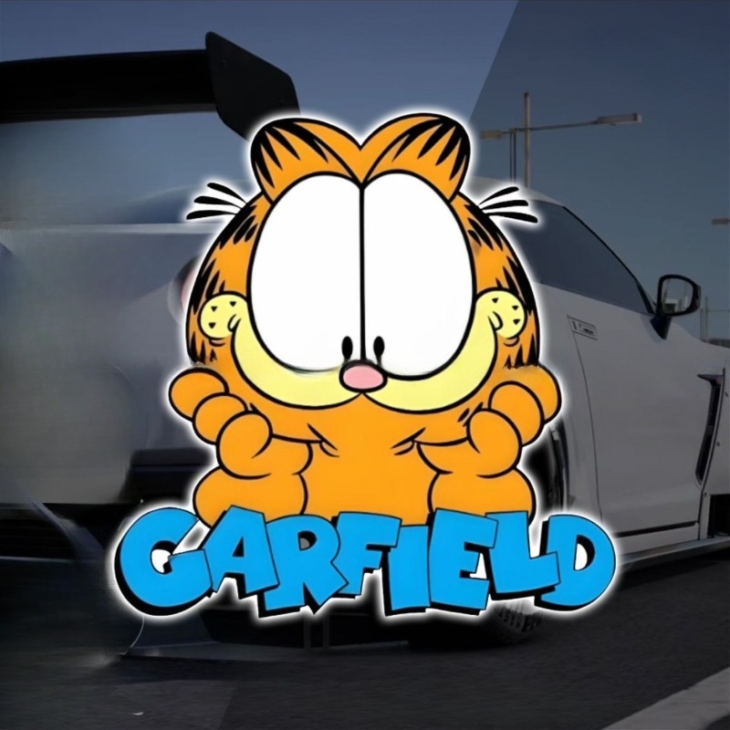 Creative cartoon cute Garfield - огляд і ціна Car Accessories Toy
