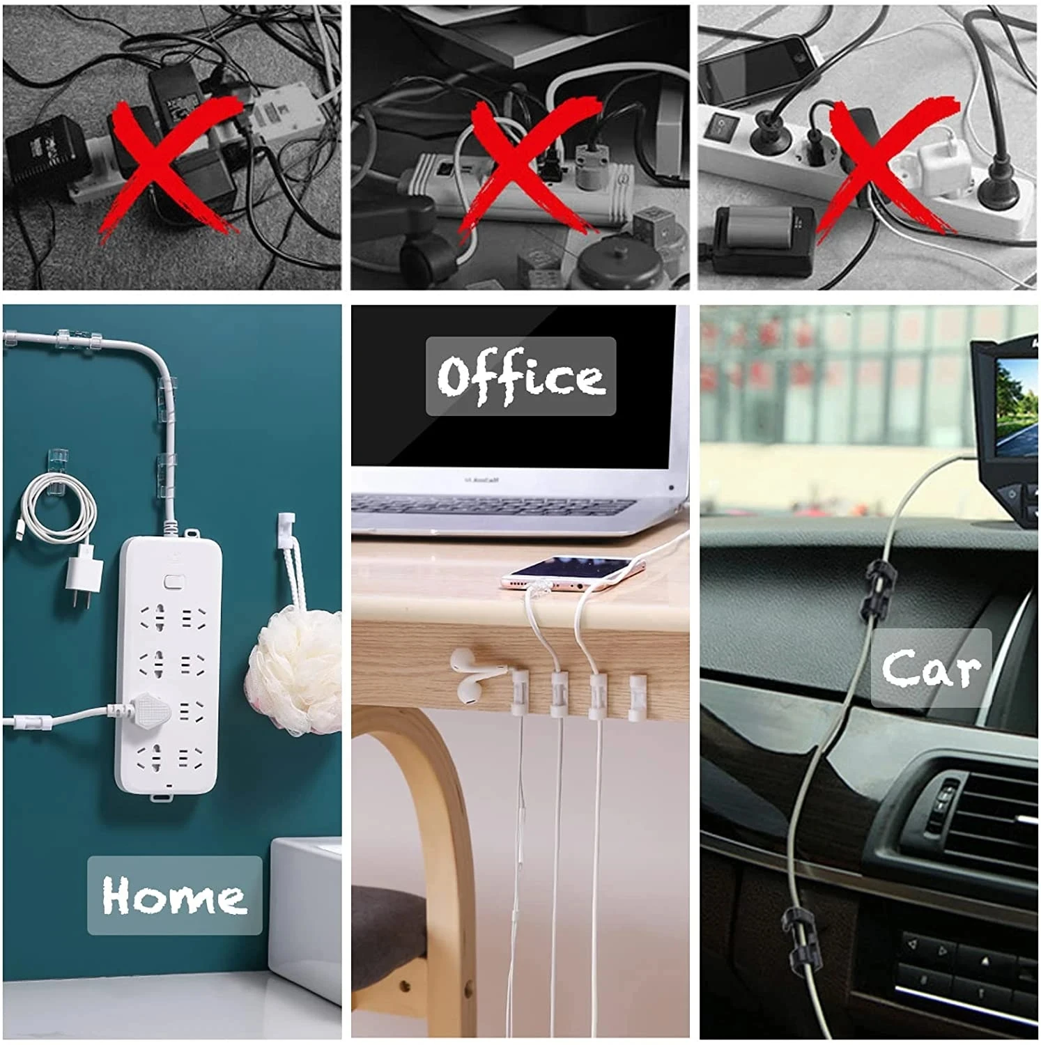 Cable Clips Organizer Drop Wir - огляд і ціна Car Cable Organizer