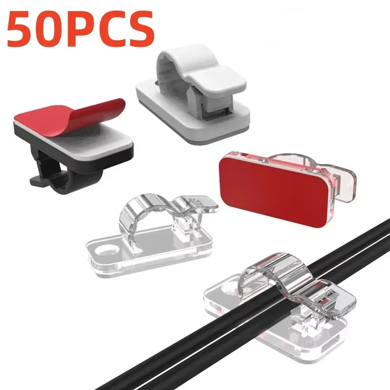 10/50Pcs Self Adhesive Cable C - огляд і ціна Car Cable Organizer