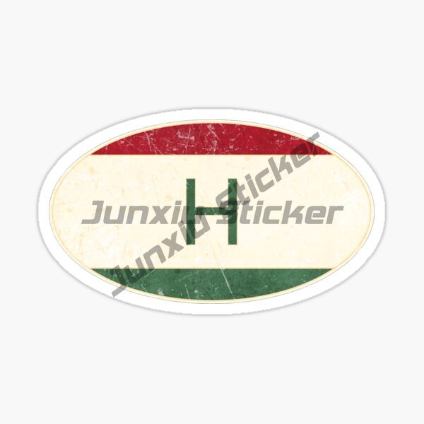 HUNGARY Oval Flag Sticker Wate - огляд і ціна Car Accessories Logo