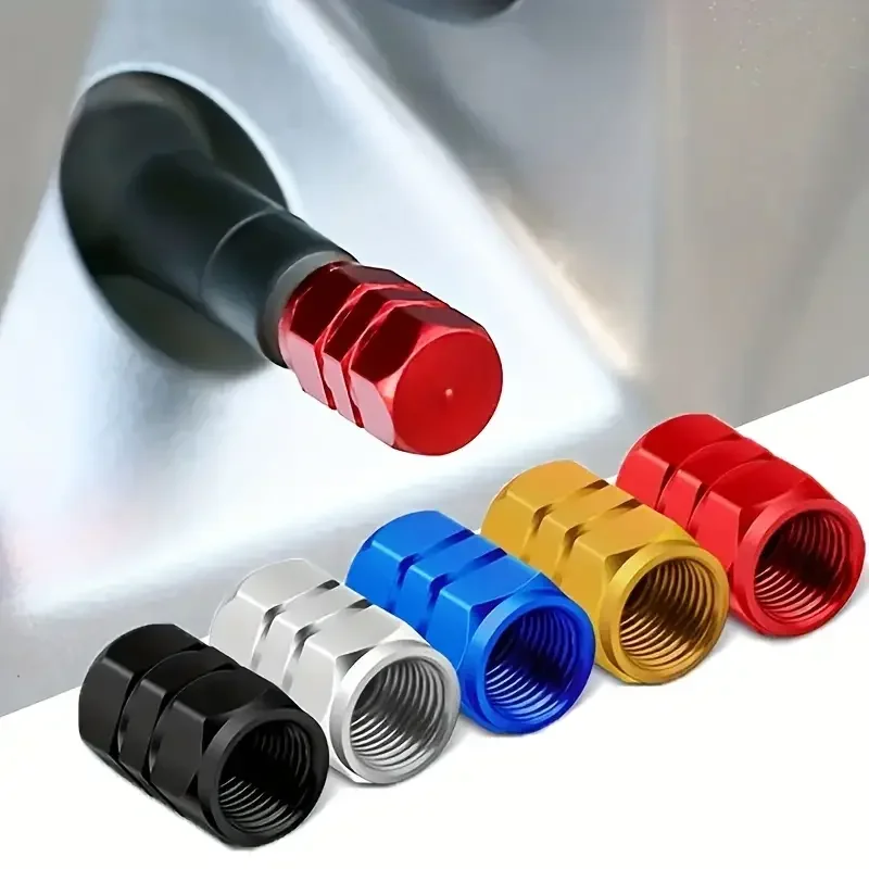 4Pcs Aluminum Tire Valve Caps  - огляд і ціна Steering Wheel Cover