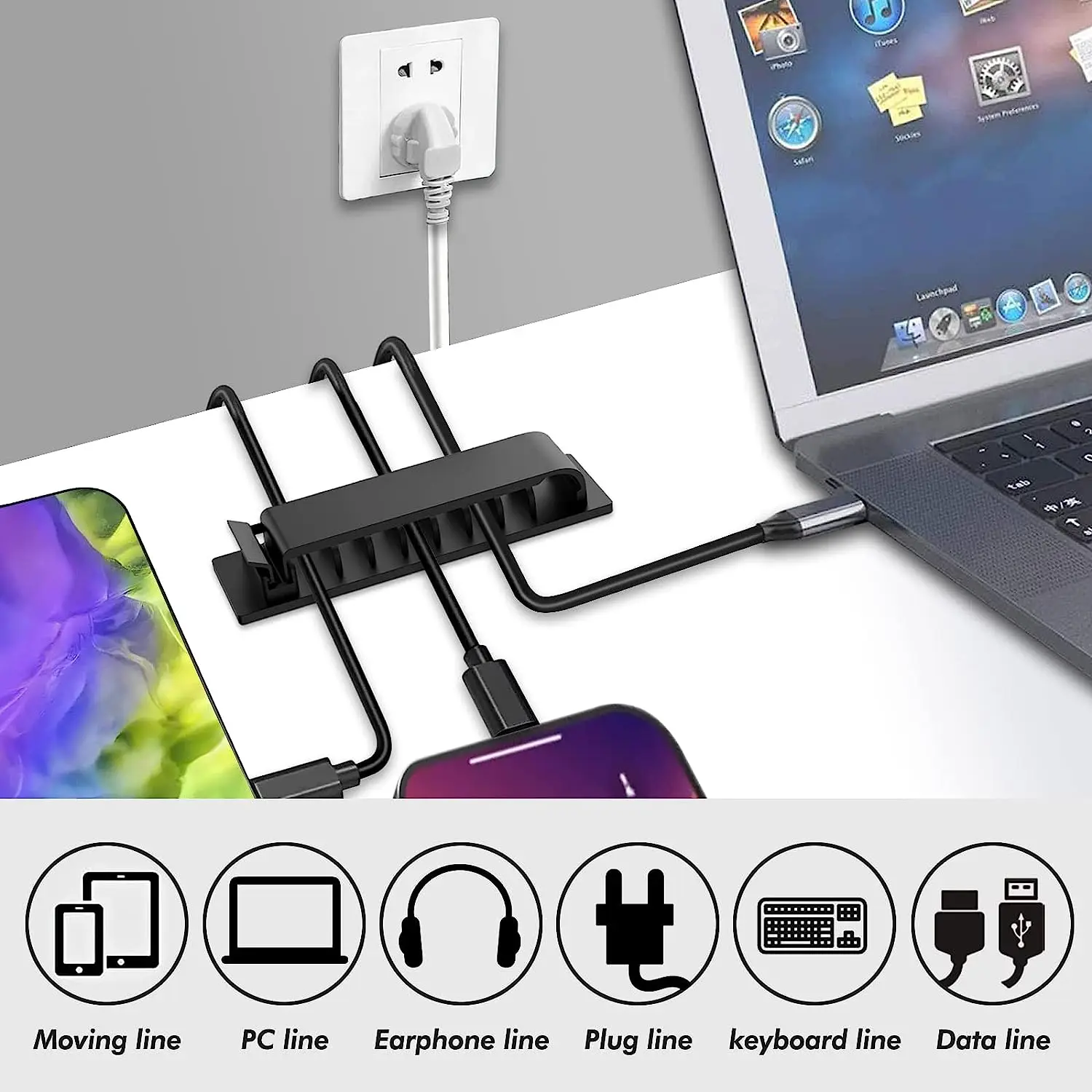 Cable Organizer Self Adhesive  - огляд і ціна Car Cable Organizer
