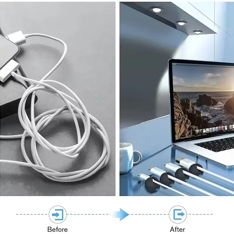 5/50Pcs Cable Clip Winder Orga - огляд і ціна Car Cable Organizer