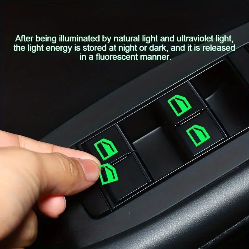 1 Set Glow-in-the-Dark Car But - огляд і ціна Car Accessories For Inside