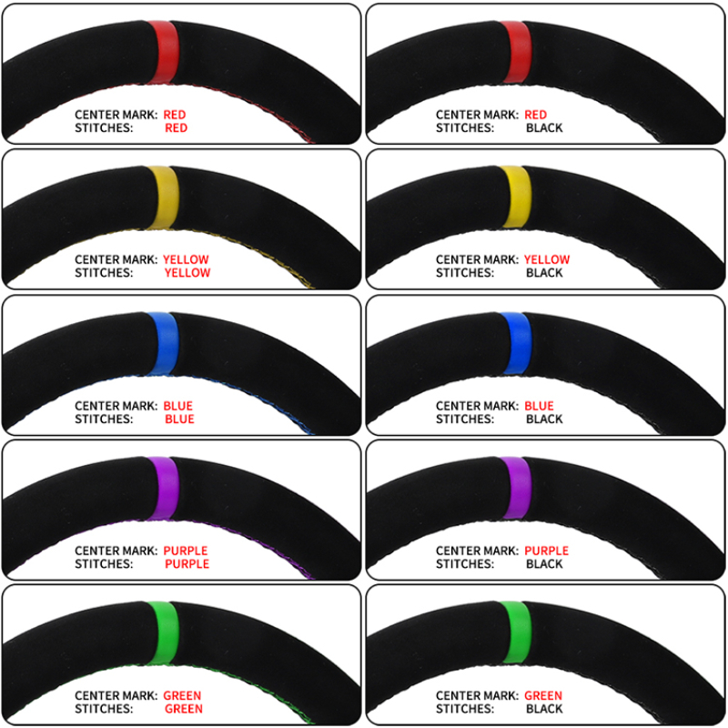 Suede Racing Steering Wheel Su - огляд і ціна Car Accessories Logo
