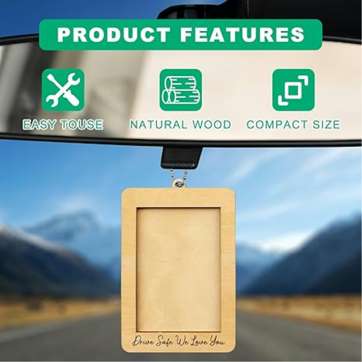 Car Decor Hanging Photo Frame, - огляд і ціна Car Accessories Hanging From Mirror