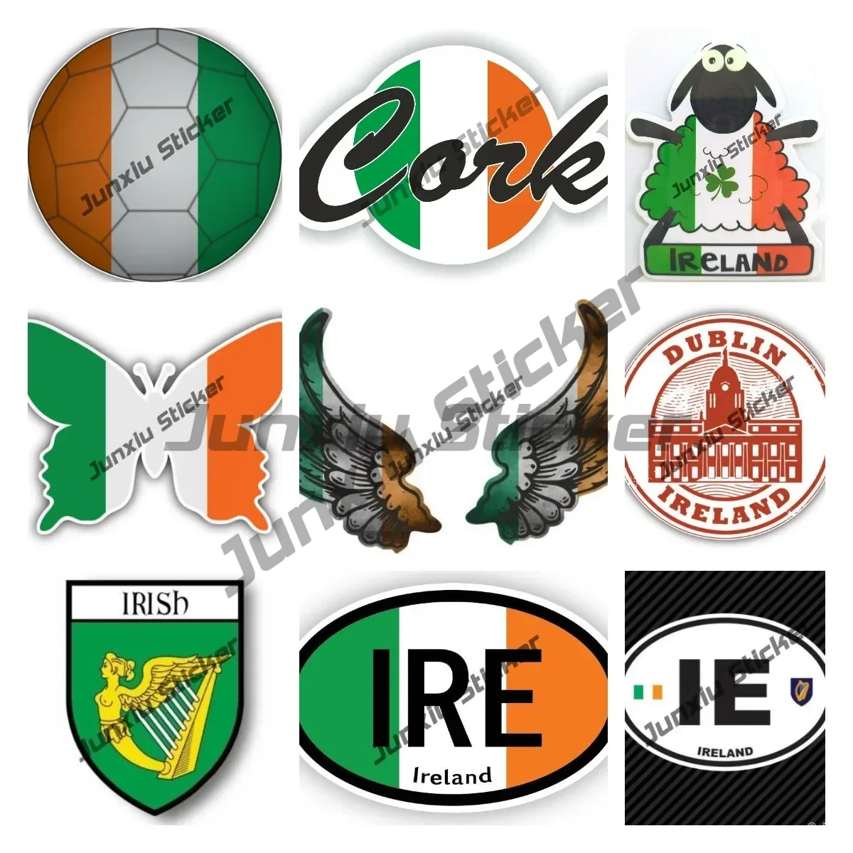 Ireland Flag Wings Creative Mo - огляд і ціна Car Accessories Dublin