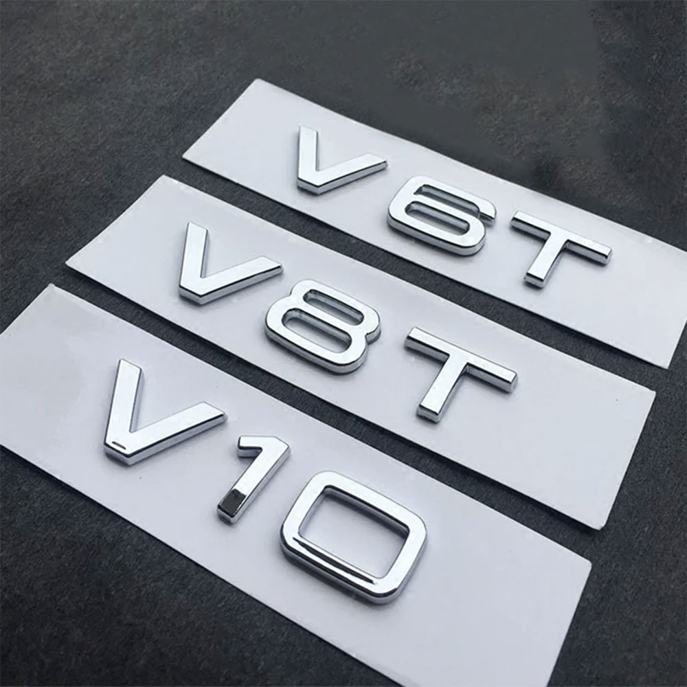 3D ABS Chrome Black Logo V6T V - огляд і ціна Car Accessories Logo