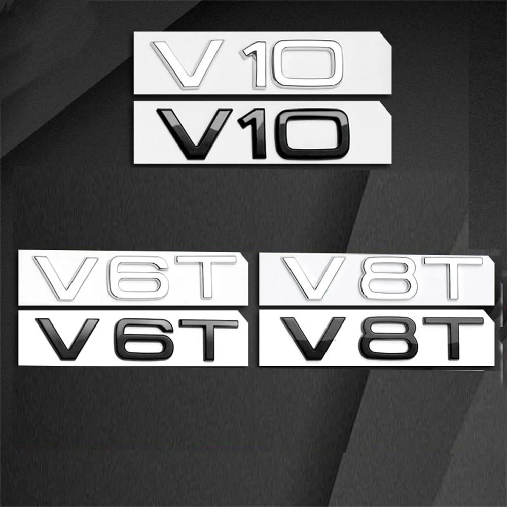 3D ABS Chrome Black Logo V6T V - огляд і ціна Car Accessories Logo
