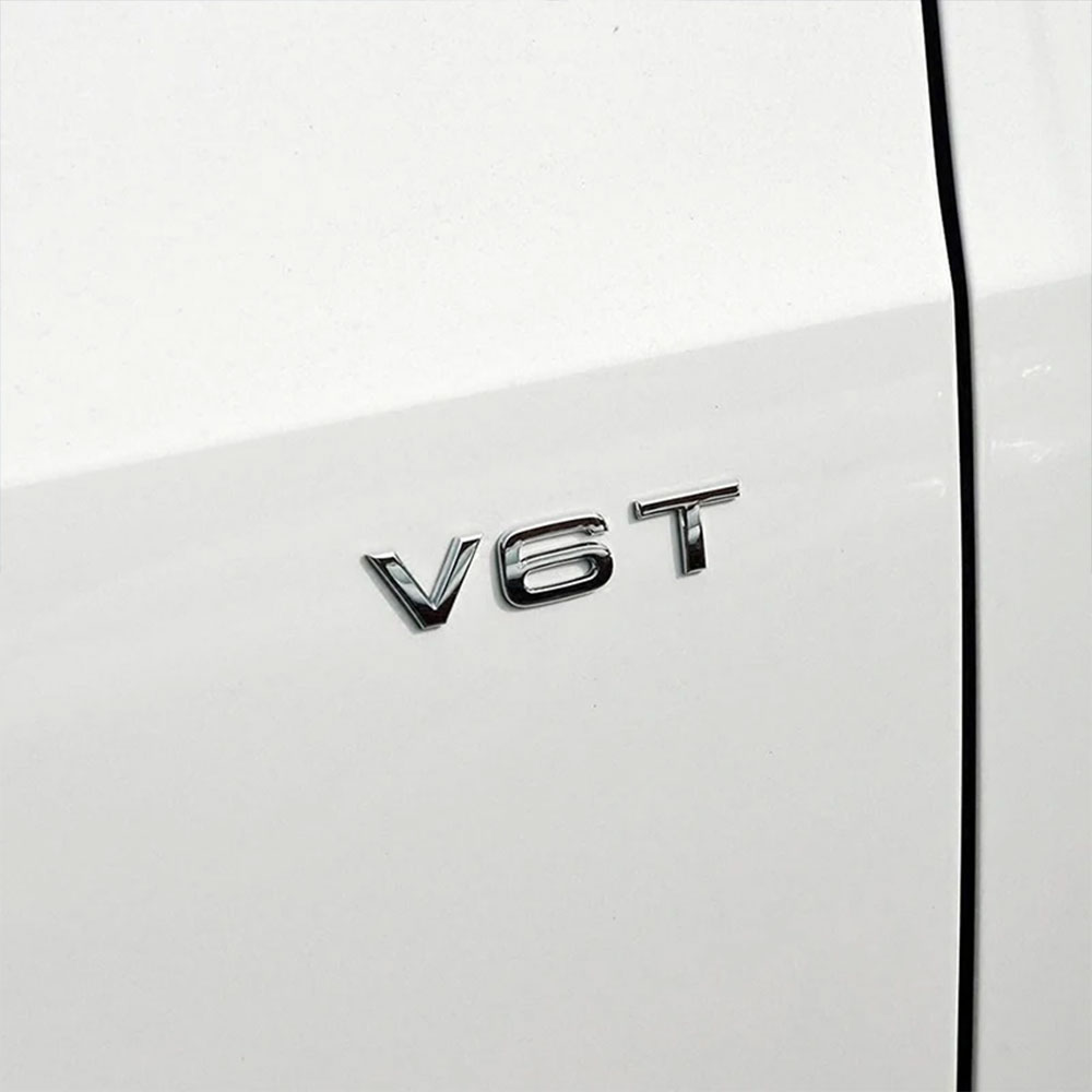 3D ABS Chrome Black Logo V6T V - огляд і ціна Car Accessories Logo