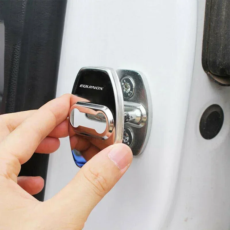 4PCS Stainless Steel Door Lock - огляд і ціна Car Accessories Logo