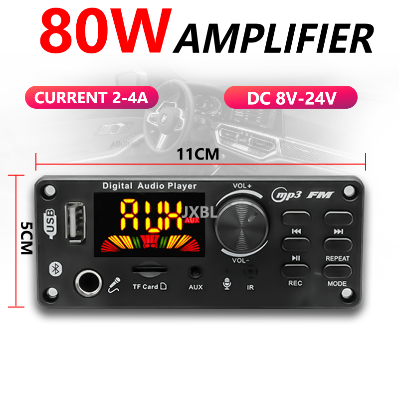 80W Bluetooth 5.0 MP3 Decoder  - огляд і ціна Fm Transmitter