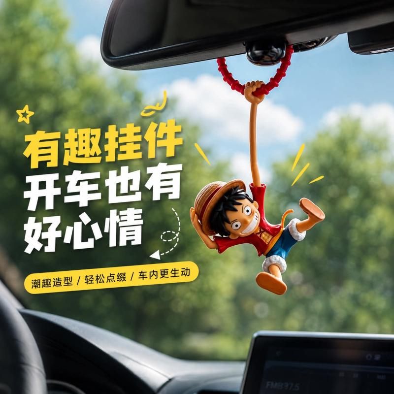 One Piecemonkey D. Luffy Car P - огляд і ціна Car Accessories Hanging From Mirror