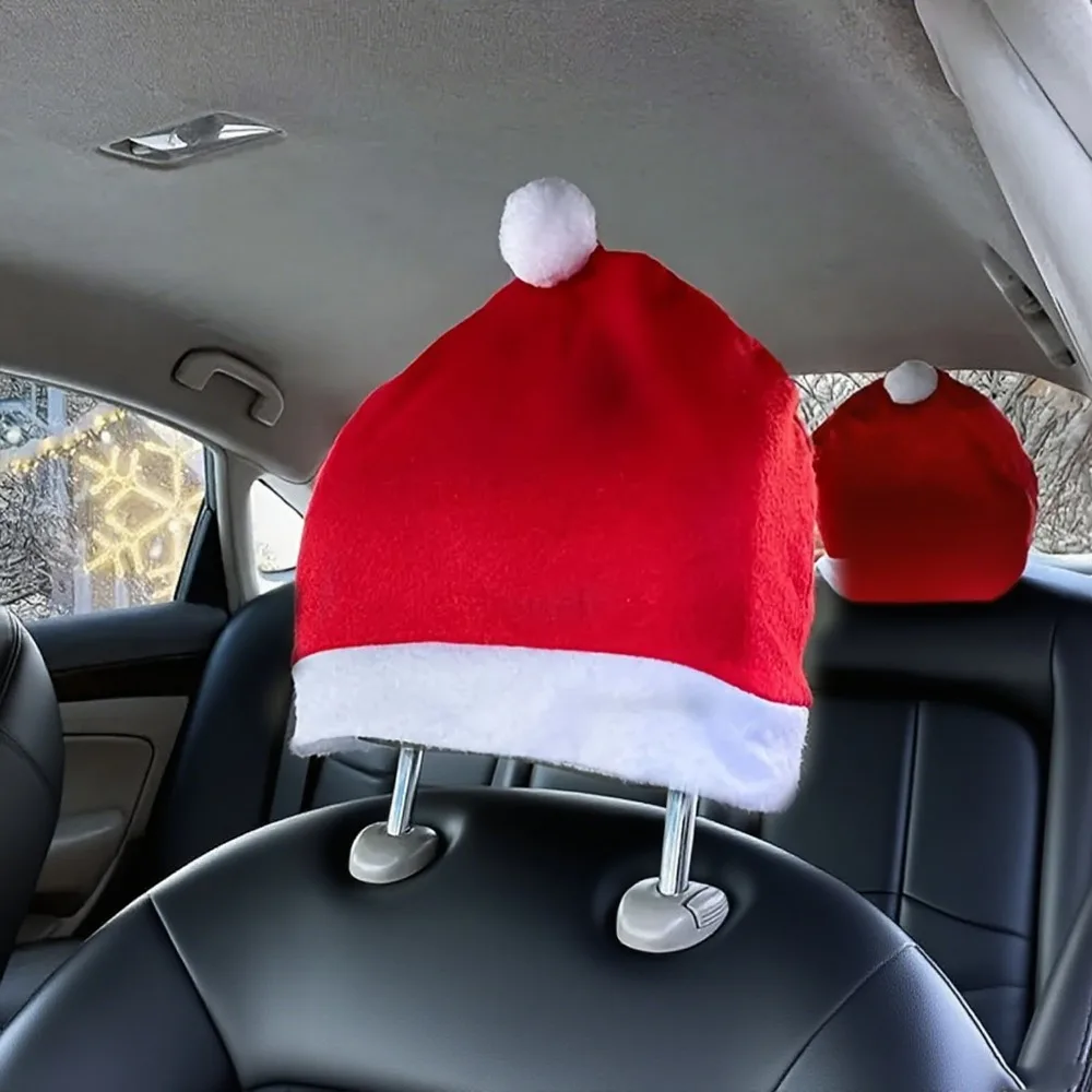 Christmas Car Headrest Cover R - огляд і ціна Car Accessories Xmas Gifts