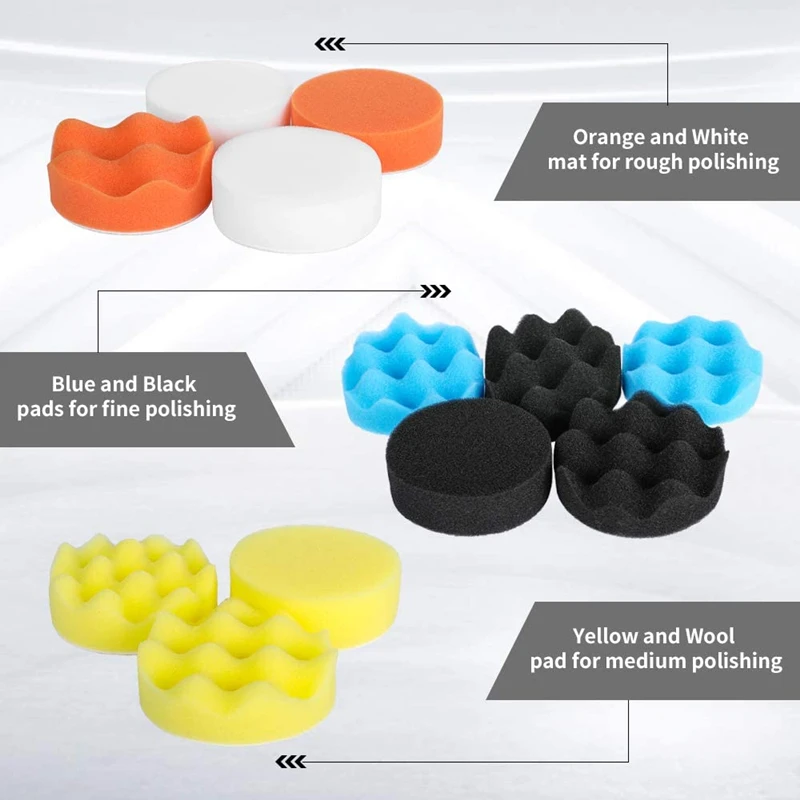 Car Polishing Sponge Pads Kit  - огляд і ціна Car Wax Polishing Pad