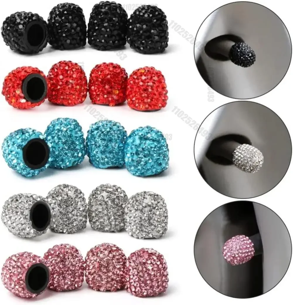 2/4PCS Diamond Car Tire Valve  - огляд і ціна Steering Wheel Cover