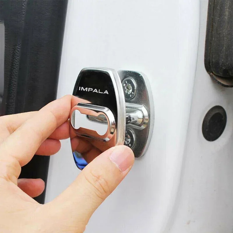 4PCS Stainless Steel Door Lock - огляд і ціна Car Accessories Logo