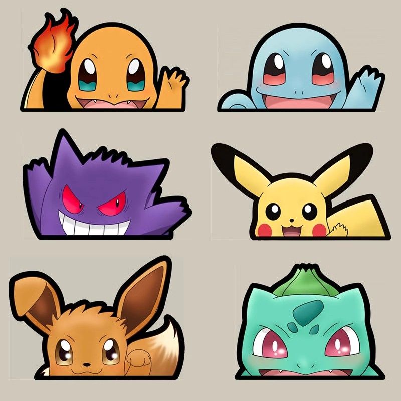 Pokémon car window sticker, Po - огляд і ціна Car Accessories Toy