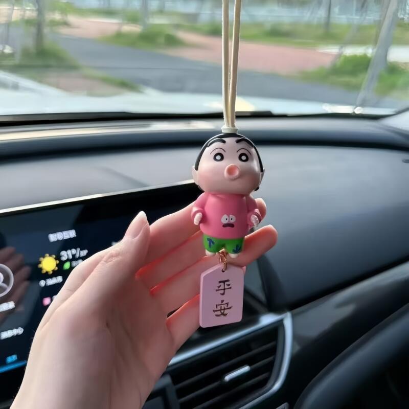Kawaii Crayon Shin Chan Car Re - огляд і ціна Car Accessories Hanging From Mirror