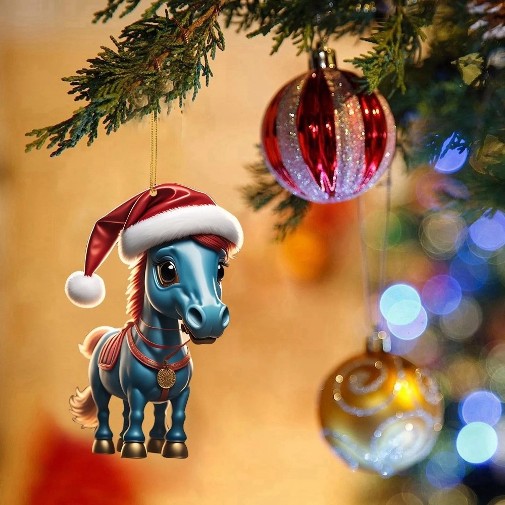 2D Flat Christmas Hanging Pend - огляд і ціна Car Accessories Xmas Gifts