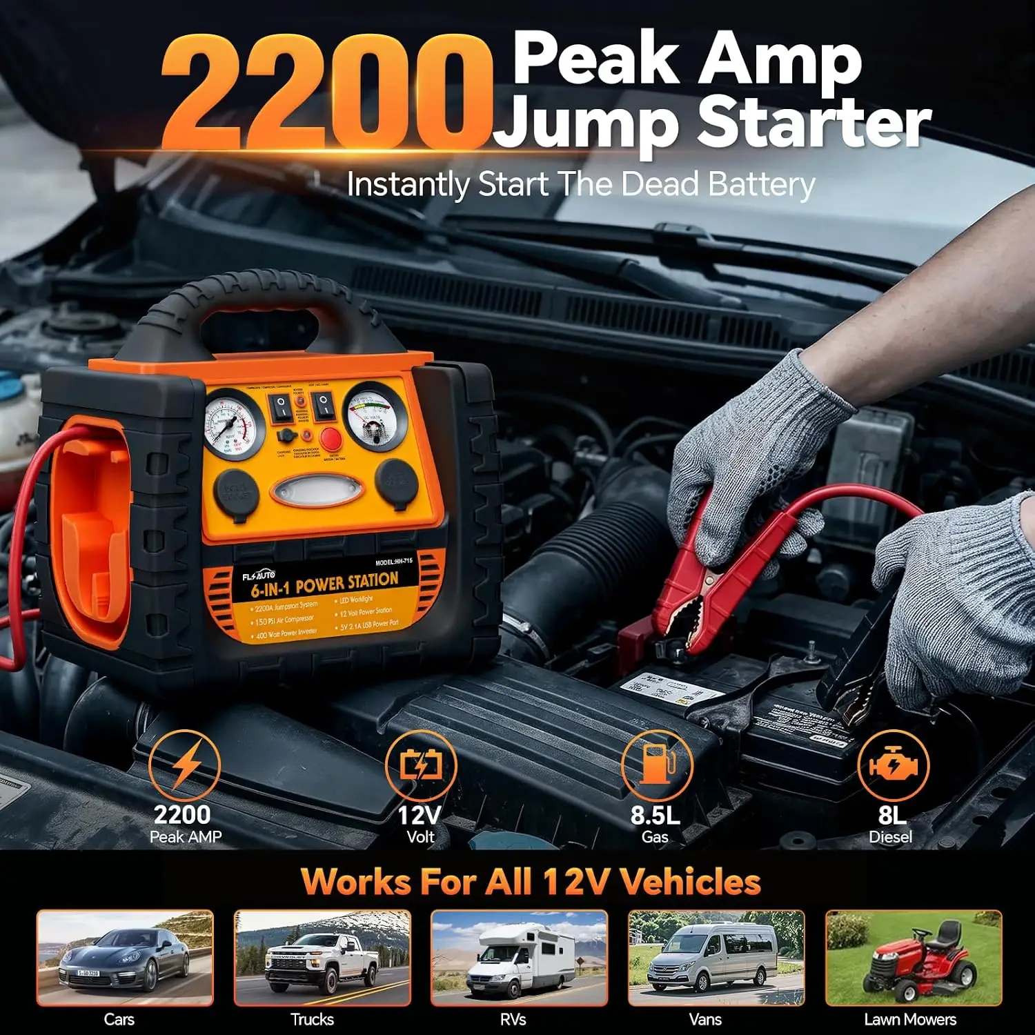Portable Jump Starter with Air - огляд і ціна Portable Jump Starter