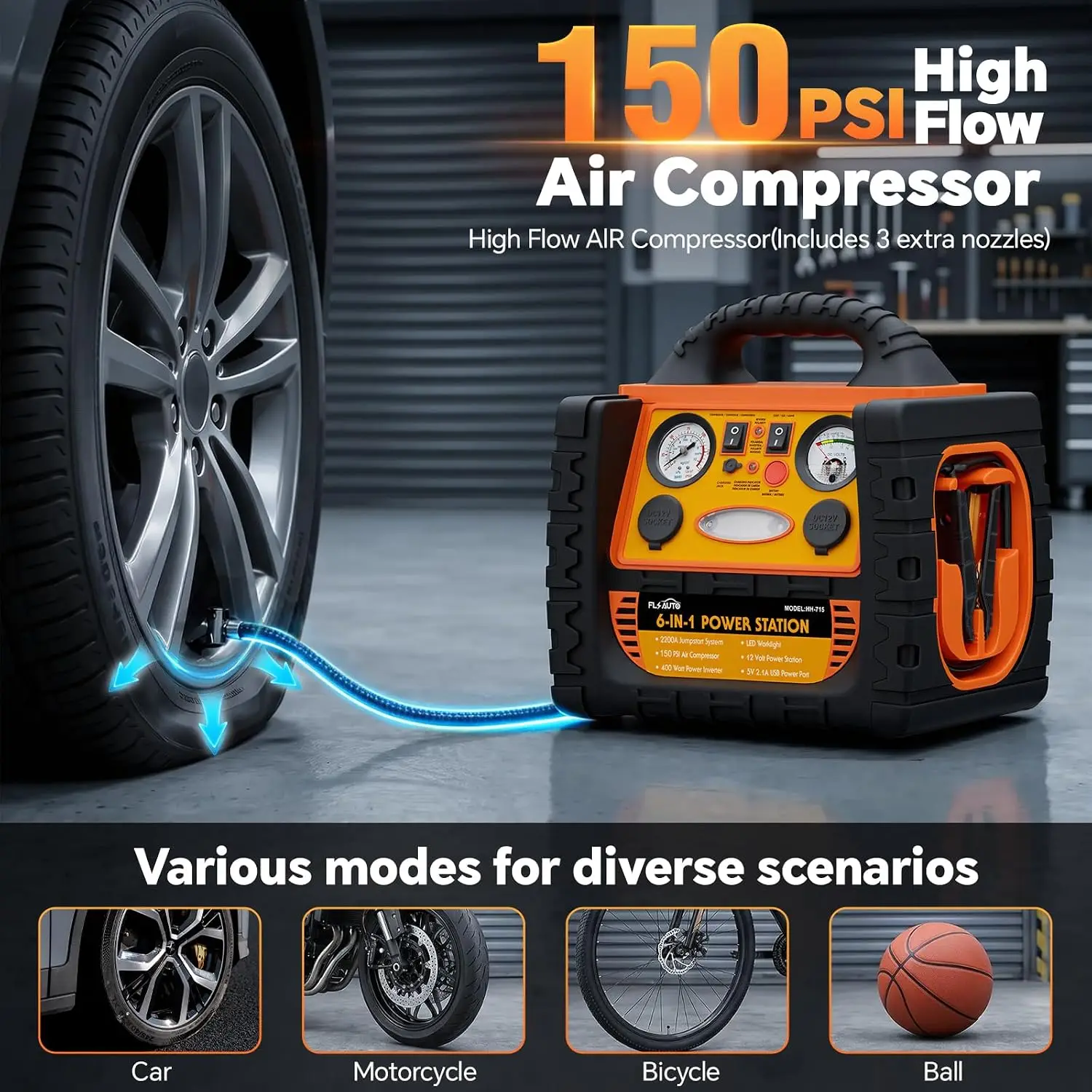 Portable Jump Starter with Air - огляд і ціна Portable Jump Starter