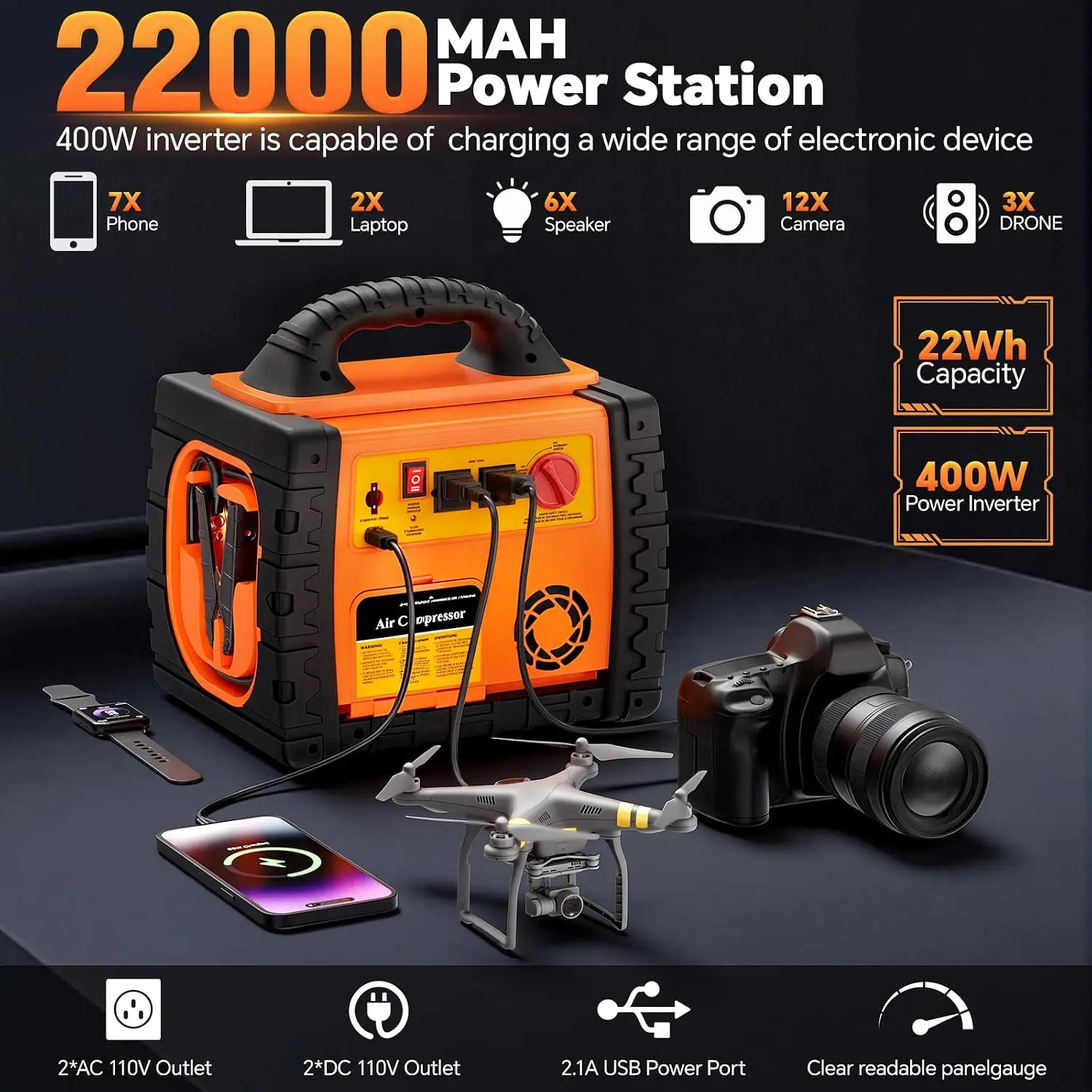 Portable Jump Starter with Air - огляд і ціна Portable Jump Starter
